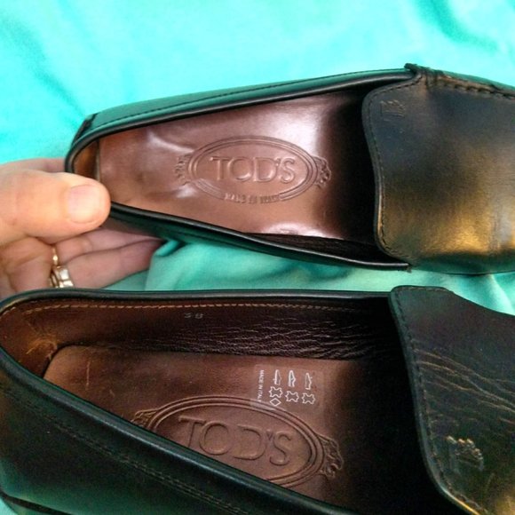 TOD'S square toe driving loafers - Picture 7 of 14